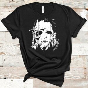 Freddy Jason Michael Myers Halloween Soft Graphic Terror Tee Shirt